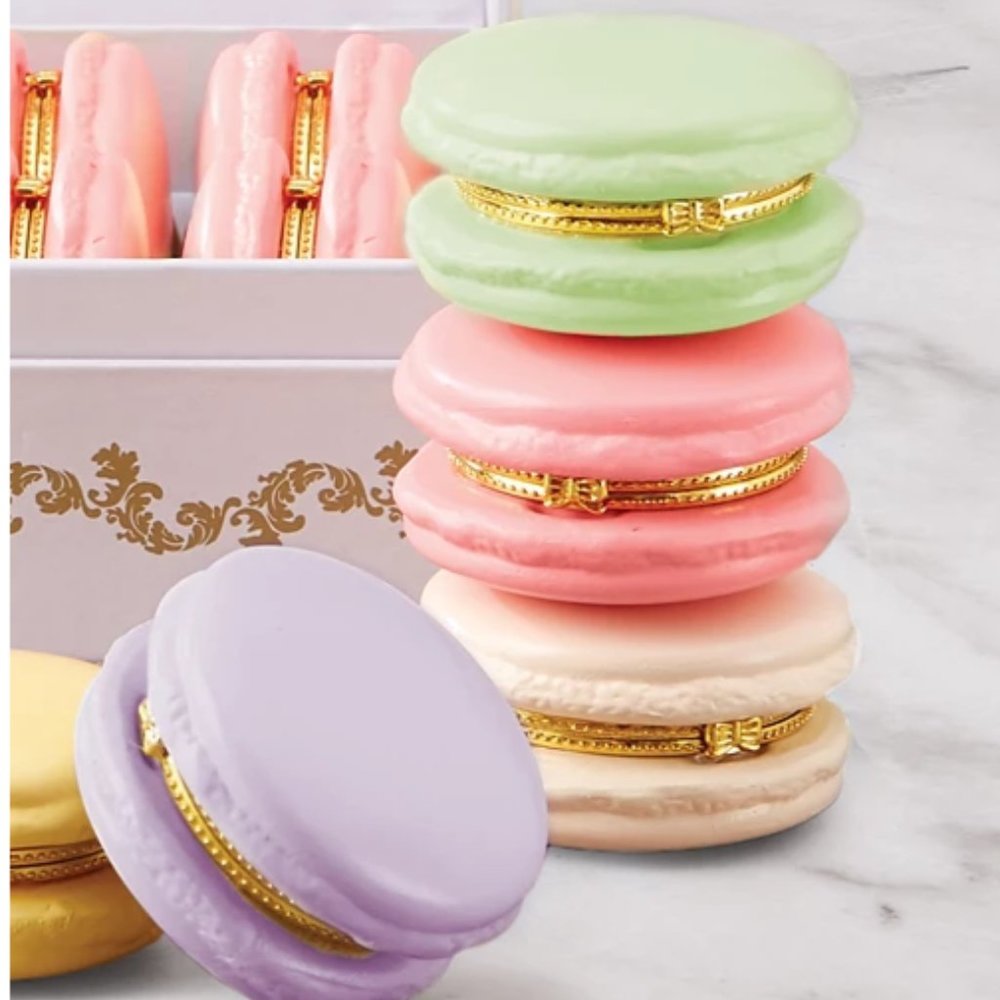 Macaron Ceramic Trinket Gift Box - Various Colors Available